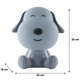 Світильник-нічник LED з акумулятором Doggy Kite K24-491-3-1, білий - зображення 1