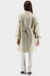 Жіночий осінньо-весняний плащ Casual з манжетами та поясом Basic (молочний, XL), 119649, 119640 - зображення 4