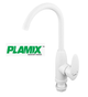 Пластиковый смеситель для кухни Plamix белый однорычажный белого цвета пластмассовый кран для мойки (0667) - изображение 2