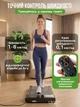 Компактна електрична бігова доріжка Walking Pad для дому з навантаженням до 100 кг без поручнів, ультратонкий тренажер для ходьби та бігу 1–6 км/год з LED дисплеєм та 12 програмами Чорна, VEN-1430 - зображення 4