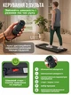 Компактна електрична бігова доріжка Walking Pad для дому з навантаженням до 100 кг без поручнів, ультратонкий тренажер для ходьби та бігу 1–6 км/год з LED дисплеєм та 12 програмами Чорна, VEN-1430 - зображення 5