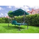 Садова гойдалка качеля-диван Fregat Relax Plus 3-х місна розкладна + 2 Подушки Зелена (5668758) - изображение 2