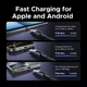 Кабель Ugreen L524 USB-C to USB-C 60W Fast Charging Braided Cable (3m) Space Gray (55776) - изображение 5
