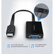 Перехідник Ugreen MM103 HDMI to VGA + 3.5mm + micro-USB Black (40248) - зображення 4