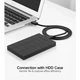 Кабель Ugreen US102 USB-A 2.0 to USB-A (2m) Black (10311) - изображение 3