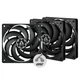 Вентилятор корпусний Arctic P12 Slim PWM PST 120 мм 4-Pin FDB 3 Pack Black (ACFAN00275A) - зображення 1