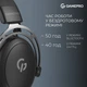 Беспроводные наушники GamePro Asgard Skald Bluetooth 5.2 USB-ресивер 50h Black (HSW160B) - изображение 10