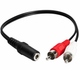 Аудіокабель 2 rca папа на aux 3.5 мм 77620 - изображение 1