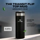 Термочашка Stanley The Transit Flip Top Mug 16 oz (0,47 л) Черная - изображение 2