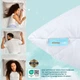 Набор подушек Sleepingg Антиаллергенное волокно Белые стеганые 50х70 см 4 шт (4823133302089) - изображение 6