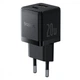 МЗП Baseus Palm Fast Charger Type-C+USB 20W black - зображення 1