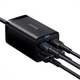 МЗП Baseus GaN3 Pro 65W (2 Type-C + 2 USB) + Кабель Type-C to Type-C 100W (1m) black - зображення 9