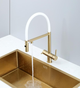 Кухонний змішувач Fabiano FKM 3130 Light Gold 8231.403.1933 - изображение 7