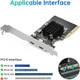 Карта розширення ELUTENG USB C PCIe з 2 портами 2 x 10 Гбіт/с, сумісна з PCIE X4/X8/X16, PCI-E USB C 3.2 Gen2 20 Гбіт/с з радіатором великої площі (my-12036) - изображение 3