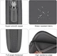 Захисний чохол SPEELULU Essential Laptop Sleeves із застібкою-блискавкою, сумісний з MacBook Air, MacBook Pro 13, Microsoft Pro 4 та більшістю ноутбуків з діагоналлю 11,6–13 дюймів (my-14067) - изображение 4