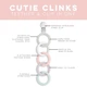Прорізувач для зубів Ryan & Rose Cutie Clinks, іграшка для жування для малюків-дітей (дорогоцінна) (my-14124) - изображение 2