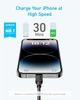 Кабель для швидкого заряджання iPhone від Anker A81A7, 310 USB-C (3 м, чорний) (my-4231) - зображення 4