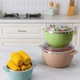 Набір мисок із кришками Salad Bowl із нержавіючої сталі 6 предметів (R93663) - зображення 2