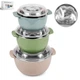 Набір мисок із кришками Salad Bowl із нержавіючої сталі 6 предметів (R93663) - зображення 9