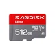 Карта пам'яті microSDXC (UHS-1) SanDisk Ultra 512Gb class 10 A1 (195Mb/s) (adapter SD) (SDSQUJQ-512G-GZ6MA) - изображение 1