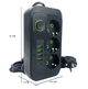 Мережевий фільтр (подовжувач) Power - Socket F09U 3 розетки 4 USB, Type-C 2 дюйми, чорний (3065) - зображення 4