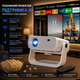 Проектор Wielio AT-M269A Full HD Wi-Fi Bluetooth Новый умный проектор 2025 года, встроенные приложения, Android 11 - изображение 1