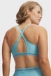 Жіночий блакитний топ UA Crossback Low Bra Under Armour SM 1386424-425 - изображение 4