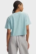 Жіноча блакитна футболка UA Rival Boxy Tee Wash Under Armour LG 6011065-425 - изображение 2