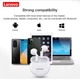 Bluetooth навушники Lenovo HT38 TWS белые - изображение 5
