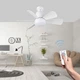 Багатофункціональна LED-лампа з вентилятором, настільний і стельовий світильник, лампа E27 з пультом ДК - зображення 1
