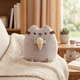 Мягкая игрушка Pusheen Cat с мороженым в лапках 15см Серый - изображение 5