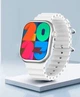Смарт годинник Smart V9 PRO MAX розумний наручний годинник з AMOLED дисплеєм 2.1 дюйма Bluetooth дзвінки фітнес трекер крокомір пульсометр тонометр моніторинг сну смарт watch для Android iOS з бездротовою зарядкою та двома ремінцями білий - изображение 3