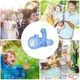 Детский пулемет генератор мыльных пузырей от батареек Bubble machine toy 2053407 голубой. - изображение 2