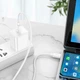 Кабель Hoco X96 Hyper 60 W 1 м Type-C к Type-C белый для быстрой зарядки и передачи данных - изображение 3