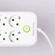 Мережевий фільтр подовжувач 8 розеток 2500 Вт 3 USB 1 Type-C 2.8 м білий F20U - зображення 6