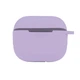 Футляр силиконовый с карабином для AirPods 4 элегантный фиолетовый износостойкий защитный - изображение 4