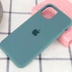 Чохол силіконовий Full Cover для iPhone 13 Pro Max темно-зелений із захистом камери та посиленими кутами Pine Green - зображення 6