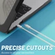 Накладка TPU PC Hex Shield для MacBook Pro 16 дюймов 2024 2023 2021 черный - изображение 8