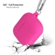Футляр силиконовый с микрофиброй для Samsung Buds FE Buds 2 Buds 2 Pro Buds Live цвет 38.Shiny pink - изображение 6