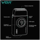 Профессиональная электробритва VGR Shaver V-378 роторная аккумуляторная с титановыми сетками - изображение 3