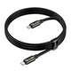 Кабель Type-C to Type-C 1,2 м 240Вт 5 А для заряджання Hoco U143 чорний - зображення 5