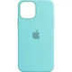 Чехол силиконовый Full Cover для iPhone 12 12 Pro защита камеры голубой Sea Blue - изображение 1