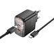 Зарядний пристрій Hoco CS43A 45Вт 2 порти USB Type-C чорне для швидкого заряджання пристроїв - зображення 4