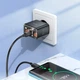 Зарядний пристрій Hoco CS43A 45Вт 2 порти USB Type-C чорне для швидкого заряджання пристроїв - зображення 8