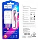 Мережевий зарядний пристрій Hoco C96A 5V 2.1A Micro USB 1 порт білий вогнетривкий PC ABS - зображення 2