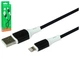 Кабель USB Lightning 2.4A 1м Чорний Силікон Borofone BX79 - зображення 7