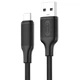 Кабель USB Type-C 3A 1м чорний з TPU для заряджання та передачі даних модель XO-NB265 - зображення 5