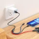 Кабель USB Hoco X76 4 в 1 2A длина 1м Micro USB Lightning Type-C черный ABS пластик - изображение 5
