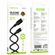 Кабель USB Type-C to Lightning 3м 27W силиконовый черный Borofone BX113 - изображение 2