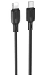 Кабель USB Type-C to Lightning 3м 27W силиконовый черный Borofone BX113 - изображение 4